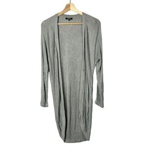 Premise Light Gray Mid Length Lightweight Duster Cardigan Sweater S